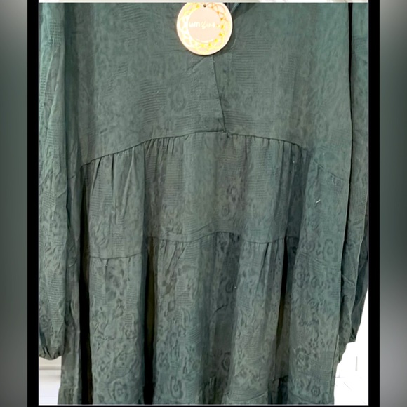 Umgee| Green Tiered Maxi Dress| Size XL - Picture 2 of 4